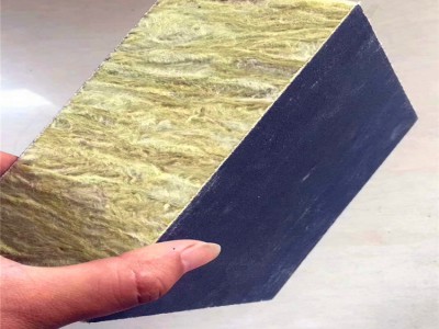 a级防火岩棉复合板，耐高温防火岩棉保温板