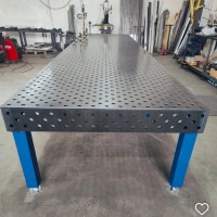 Diagonal hole 3D welding table